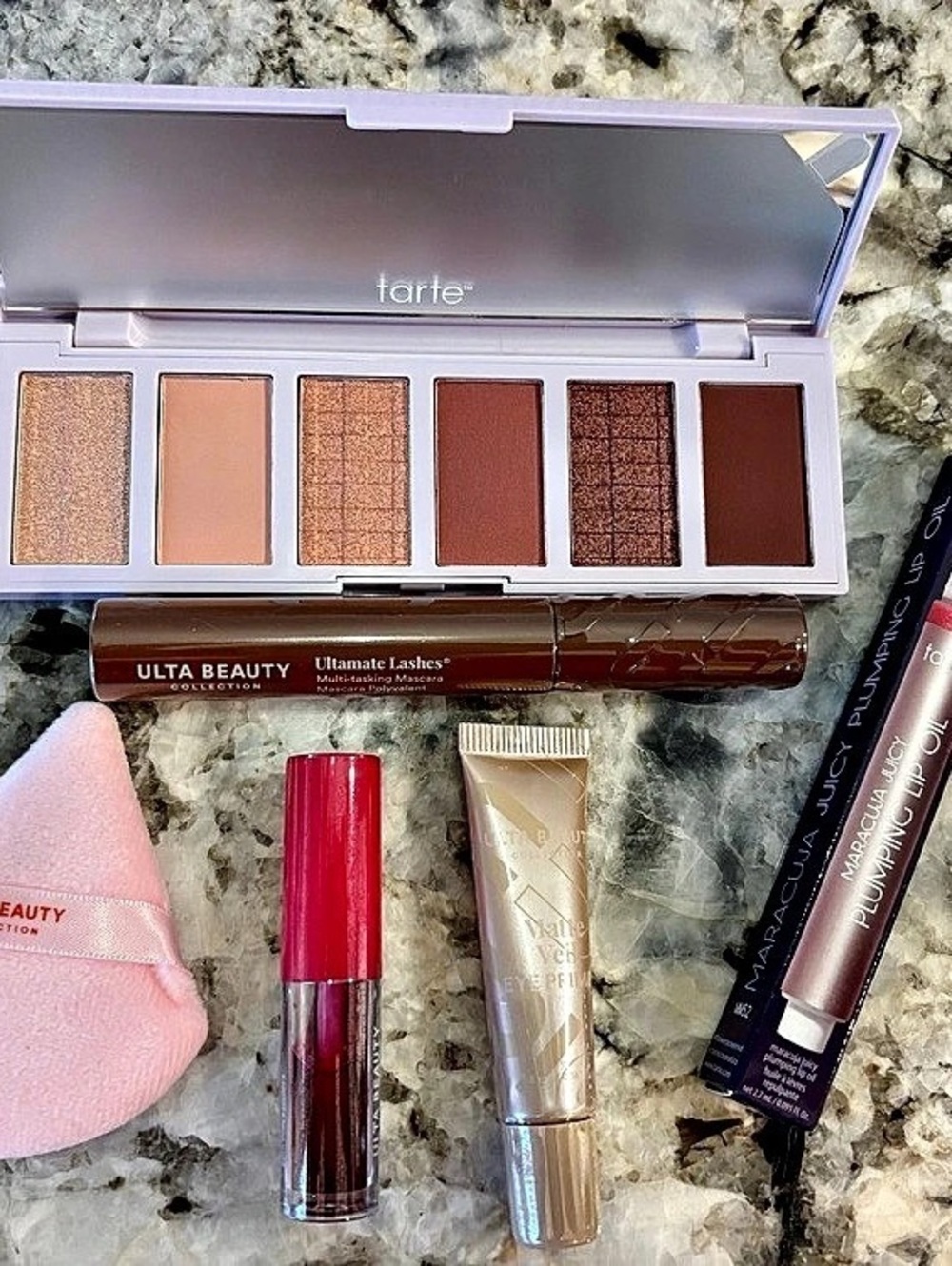 7 Pc. Tarte& Ulta Beauty Lip & Eye Makeup + free gift